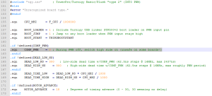 Beispiel - Complemetary PWM in der SimonK Firmware aktivieren