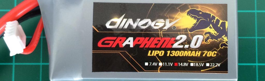 Dinogy Graphene 2.0 4S 1300 mAh 70C - Front