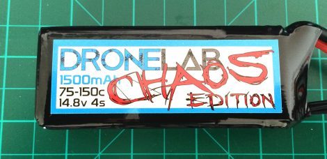 DroneLab CHAOS Edition 4S 1500 mAh 75-150 C - Front