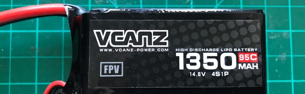 VCANZ 4S 1350 mAh 95 C - Front View