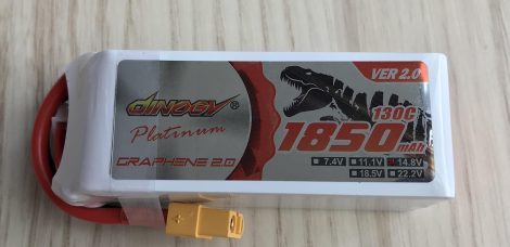 Dinogy Platinum Graphene 4S 1850 mAh 130 C V2.0 - Front