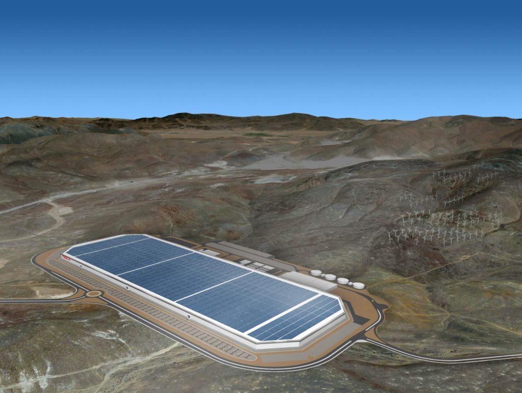 Tesla Gigafactory 1 aus der Luft