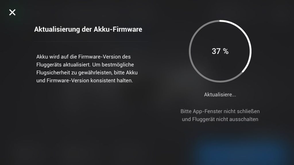 Aktualisierung des Mavic Mini Akkus in der Mini 2 Drohne durch Updates