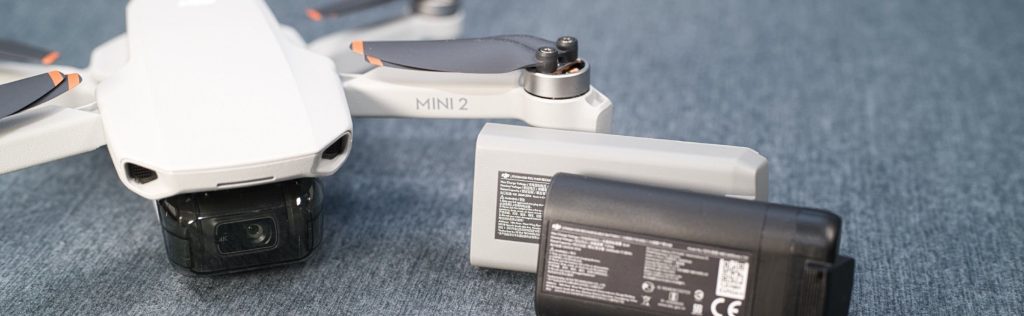 DJI Mini 2 mit Mavic Akkus und Mini 2 Akkus