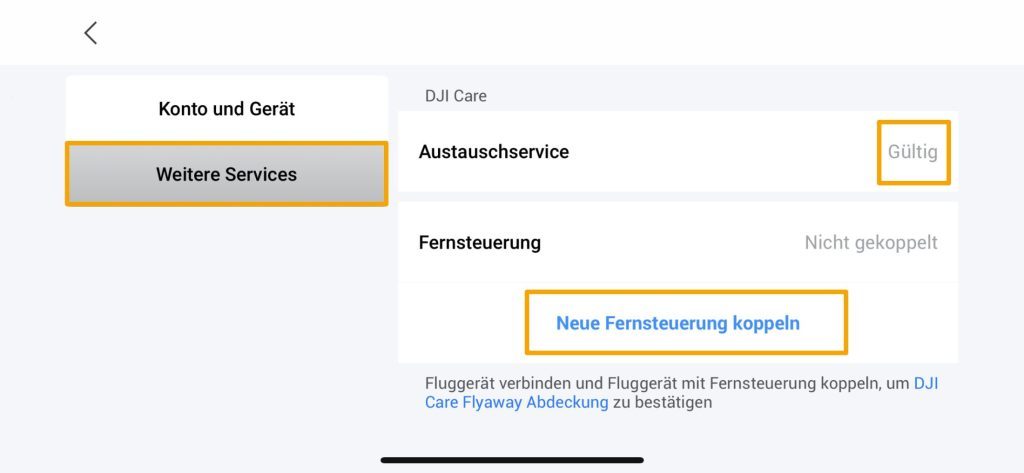 3- Austauschservices wählen