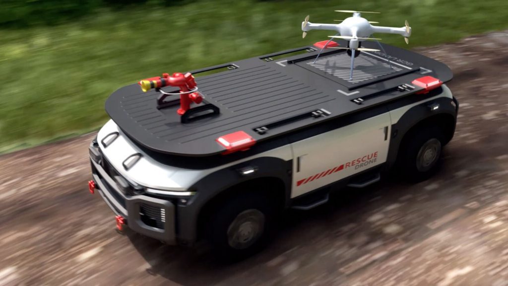 Hyundai Rescue Drone Konzept mit Wasserstoffantrieb