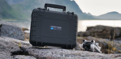 BW Outdoor Case Type 2000 für DJI Mini 3 Pro Drohne - am Meer schräg