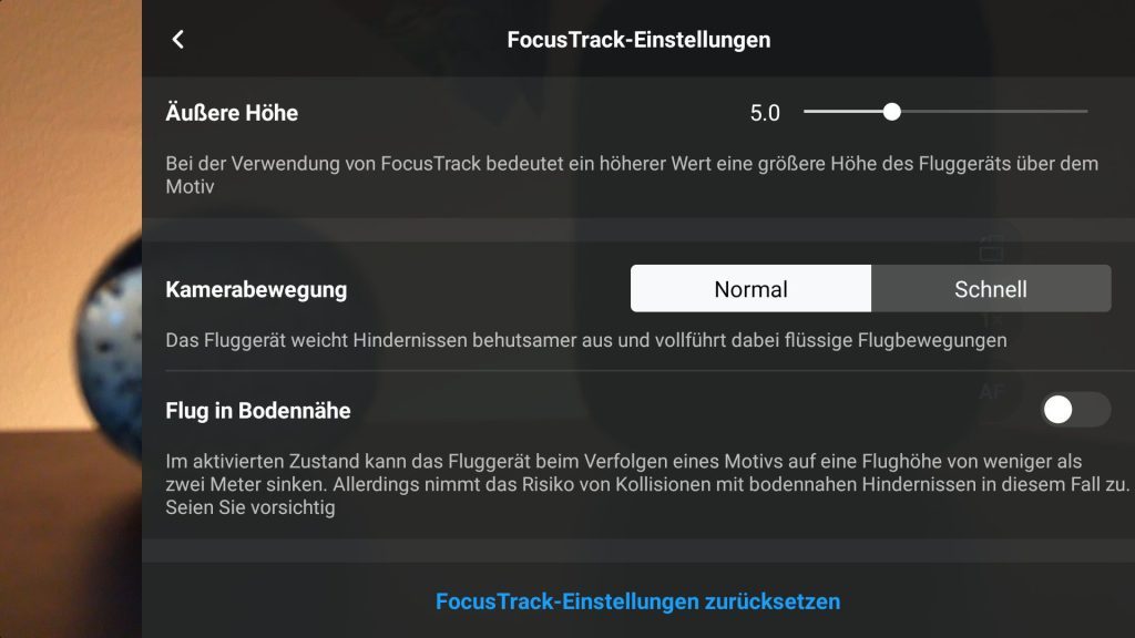 ActiveTrack 360 Einstellungen für Personen Teil 3